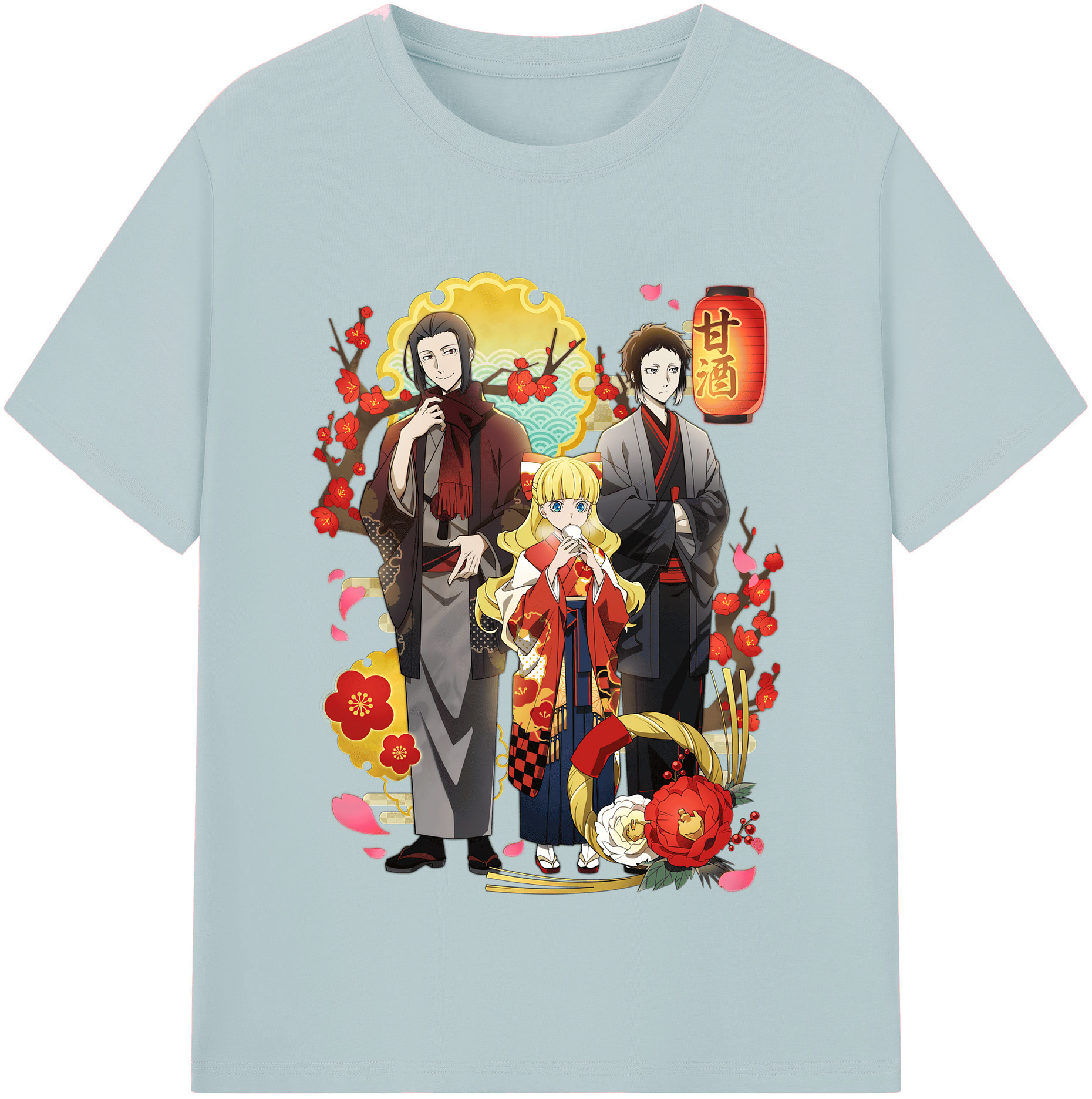 （画像用） 文豪ストレイドッグス Bungo Stray Dogs 綿100％半袖Tシャツ（フロントプリント）